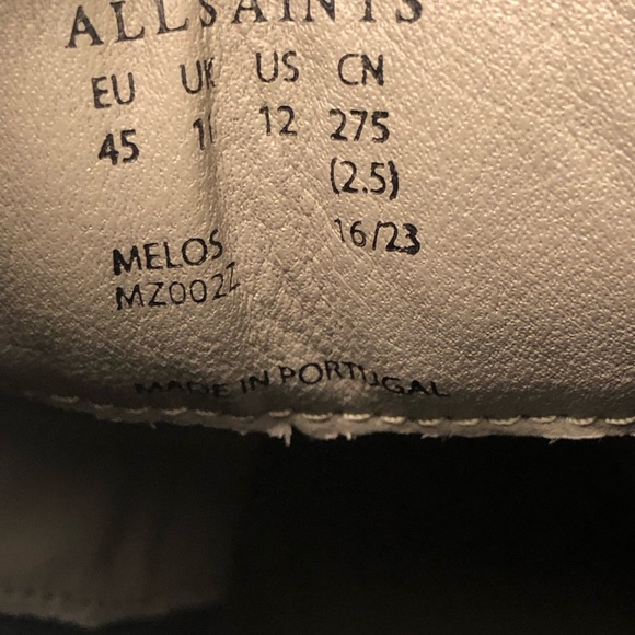 All Saints Melos MZ002Z Leather Boots - Picture 10 of 11